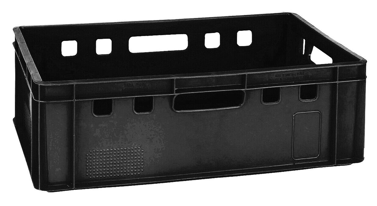 1 Lagerbox Eurokisten Spielzeugkiste Box Vorratsbox  E2 schwarz neu Gastlando 